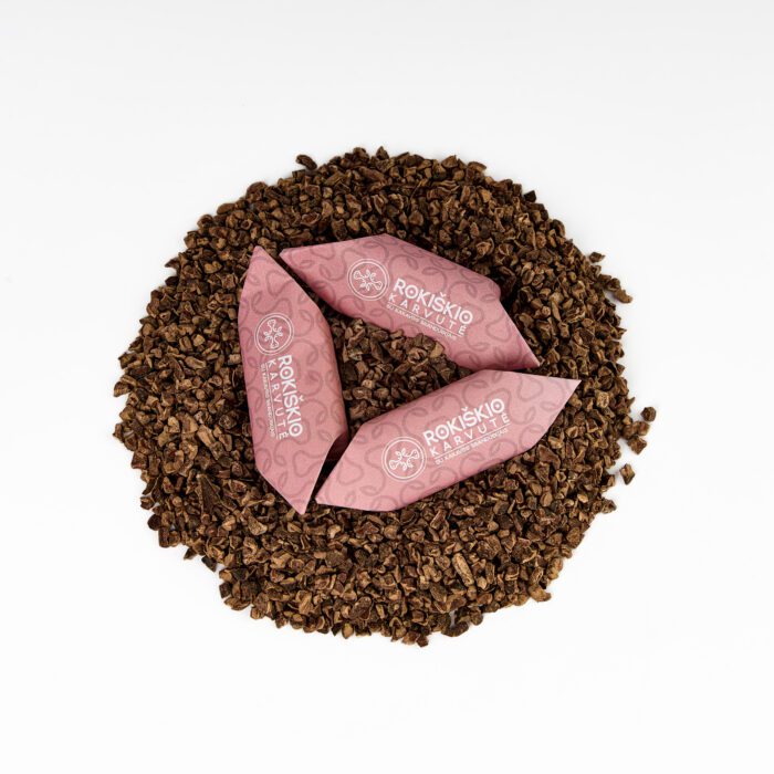 „rokiškio karvutė“ su kakavos branduoliais