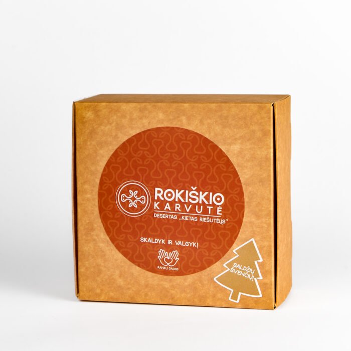 kalėdinis desertas su sūdytais žemės riešutais ir jūros druska „kietas riešutėlis“ kalėdinis desertas su sūdytais žemės riešutais ir jūros druska „kietas riešutėlis“