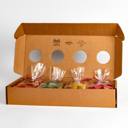 kalėdinis saldainių rinkinys „rokiškio karvutė atradimai”