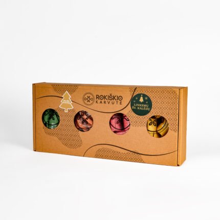 kalėdinis saldainių rinkinys „rokiškio karvutė atradimai”