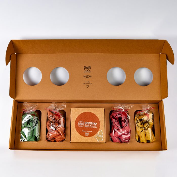 kalėdinė „rokiškio karvutė“ skonių kolekcija, 1400g kalėdinė „rokiškio karvutė“ skonių kolekcija, 1400g