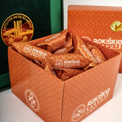 „rokiškio karvutė“ klasika dėžutėje