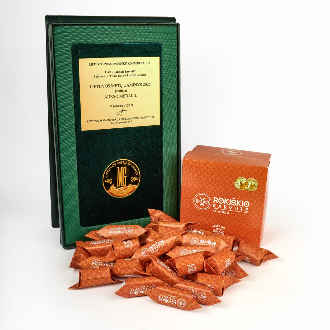 „rokiškio karvutė“ klasika dėžutėje