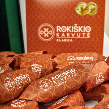 „rokiškio karvutė“ klasika dėžutėje